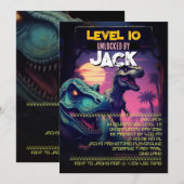 Invitation pour une fête d'anniversaire de garçons (Devant / Derrière)