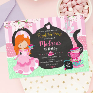 Invitation pour une fête d'anniversaire de jardin