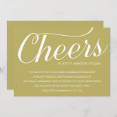 Invitation pour une fête d'anniversaire de mariage (Devant / Derrière)