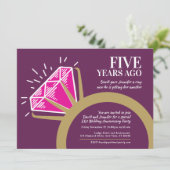 Invitation pour une fête d'anniversaire de mariage (Debout devant)