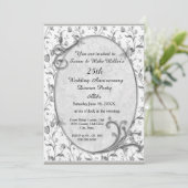 Invitation pour une fête d'anniversaire de mariage (Debout devant)