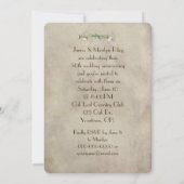 Invitation pour une fête d'anniversaire de mariage (Dos)