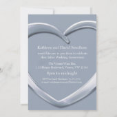 Invitation pour une fête d'anniversaire de mariage (Dos)