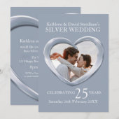 Invitation pour une fête d'anniversaire de mariage (Devant / Derrière)