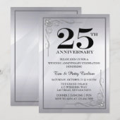 Invitation pour une fête d'anniversaire de mariage (Devant / Derrière)