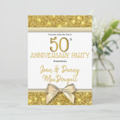 Invitation pour une fête d'anniversaire de mariage (Debout devant)