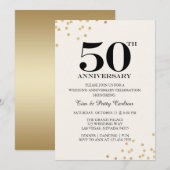 Invitation pour une fête d'anniversaire de mariage (Devant / Derrière)