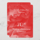 Invitation pour une fête d'anniversaire de mariage (Devant / Derrière)