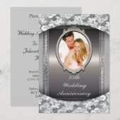 Invitation pour une fête d'anniversaire de mariage (Devant / Derrière)