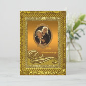 Invitation pour une fête d'anniversaire de mariage (Debout devant)