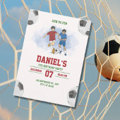 Invitation pour une fête d'anniversaire de match d