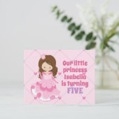 Invitation pour une fête d'anniversaire de princes (Debout devant)