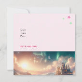 Invitation pour une fête d'anniversaire de princes (Dos)