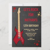 Invitation pour une fête d'anniversaire de rocksta (Devant)