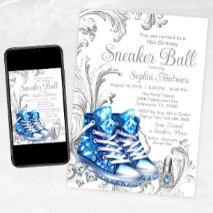 Invitation pour une fête d'anniversaire de Sneaker