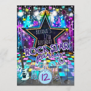 Invitation pour une fête d'anniversaire de STAR DU