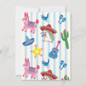 Invitation pour une fête d'anniversaire de style M (Dos)