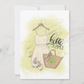 Invitation pour une fête d'anniversaire de vacance (Devant)