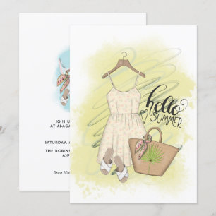 Invitation pour une fête d'anniversaire de vacance