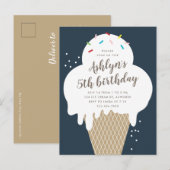 Invitation pour une fête d'anniversaire d'enfants (Devant / Derrière)