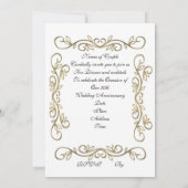 invitation pour une fête d'anniversaire des 50 ans (Dos)