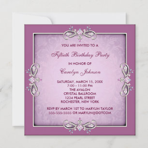 Invitation pour une fête d'anniversaire des 50 ans