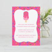 Invitation pour une fête d'anniversaire d'été au p (Debout devant)