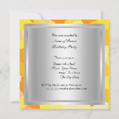 Invitation pour une fête d'anniversaire disco (Dos)