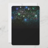 Invitation pour une fête d'anniversaire disco rétr (Dos)