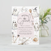 Invitation pour une fête d'anniversaire effrayante (Debout devant)