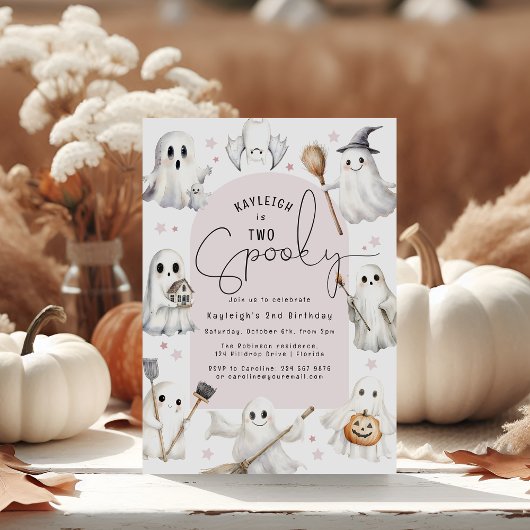 Invitation pour une fête d'anniversaire effrayante