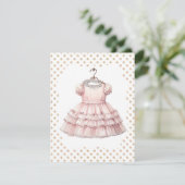 Invitation pour une fête d'anniversaire en robe ro (Debout devant)