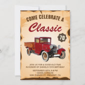 Invitation pour une fête d'anniversaire étape avec (Devant)