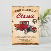 Invitation pour une fête d'anniversaire étape avec (Debout devant)