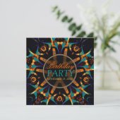 Invitation pour une fête d'anniversaire étoile Tri (Debout devant)