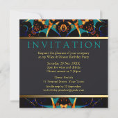 Invitation pour une fête d'anniversaire étoile Tri (Dos)