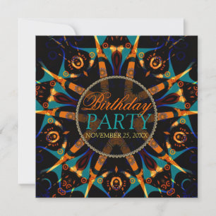 Invitation pour une fête d'anniversaire étoile Tri