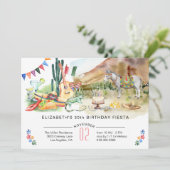 Invitation pour une fête d'anniversaire Fiesta mex (Debout devant)