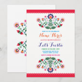 Invitation pour une fête d'anniversaire Fiesta mex (Devant / Derrière)