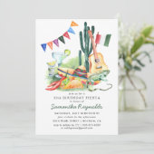 Invitation pour une fête d'anniversaire Fiesta mex (Debout devant)