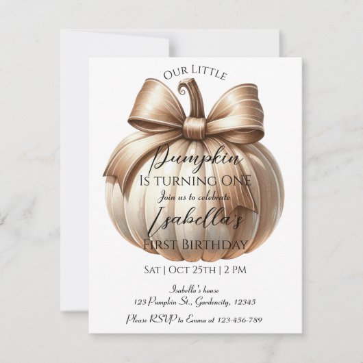 Invitation pour une fête d'anniversaire Halloween (Devant)