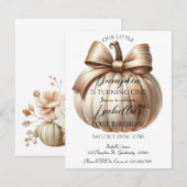 Invitation pour une fête d'anniversaire Halloween (Devant / Derrière)