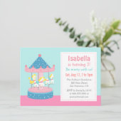 Invitation pour une fête d'anniversaire Manège / C (Debout devant)