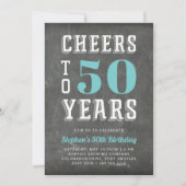Invitation pour une fête d'anniversaire marquant | (Devant)
