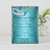 Invitation pour une fête d'anniversaire Masquerade (Debout devant)