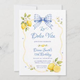 Invitation pour une fête d'anniversaire méditerran