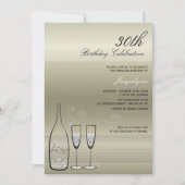 Invitation pour une fête d'anniversaire Milestone  (Devant)