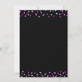 Invitation pour une fête d'anniversaire Neon Thirt (Dos)
