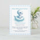 Invitation pour une fête d'anniversaire piscine Di (Debout devant)