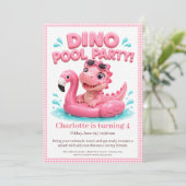 Invitation pour une fête d'anniversaire piscine ro (Debout devant)